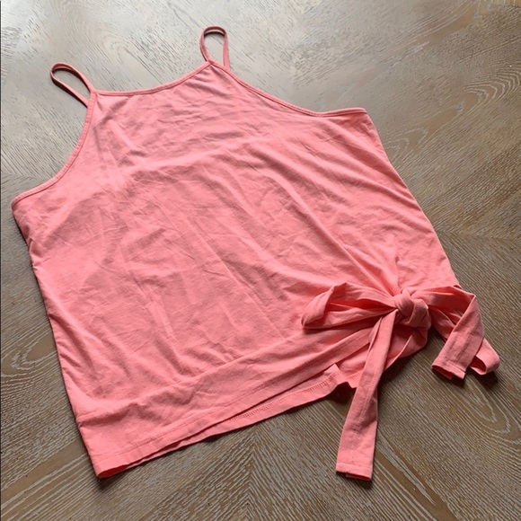 BP Plus Size Side Tie Tank Top in Pink 2X - Picture 6 of 8